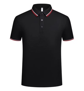 Secado rápido de calidad profesional para hombres para Polos Diseños personalizables y logotipo Patrón sólido Tela de lona Fábrica directa - Product Image 4