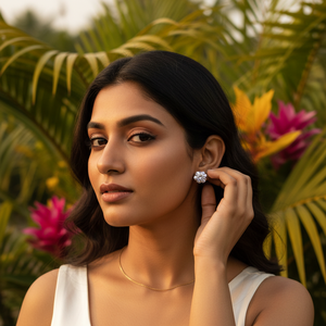 Hermosos Pendientes de Aro Hechos a Mano en Plata de Ley 925 con Baño de Oro Rosa, Diseño Único, Elegancia Brillante para Fiestas de Mujeres - Product Image 5