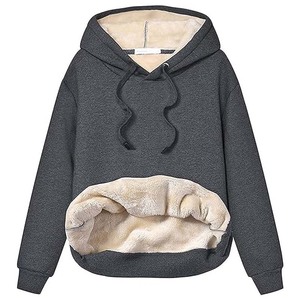 Sudadera con capucha y cremallera para hombre, de tejido sherpa de pelo alto, servicio de marca privada para inventario minorista de temporada - Product Image 3