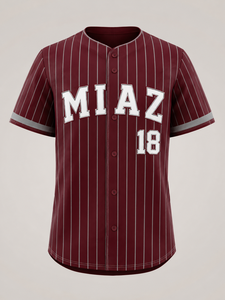 Uniforme de Baloncesto MIAZ Unisex Sin Mangas a Rayas Marrón Blanco Tackle Twill 18 Transpirable de Secado Rápido Corte Regular para Todas las Temporadas - Product Image 1