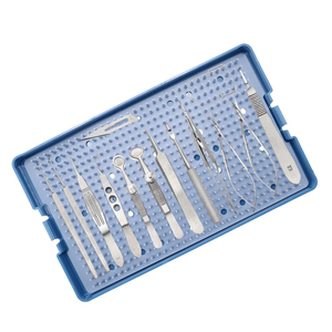 Juego de 15 Instrumentos Quirúrgicos Oftálmicos, Kit de Procedimientos para Consultorio, Herramientas Médicas Reutilizables de Acero Inoxidable - Product Image 2