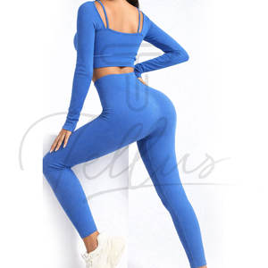 Prix de gros : Ensemble de 5 pièces de shorts et soutien-gorge de yoga à séchage rapide, grandes tailles, pour l'entraînement des femmes - Product Image 4