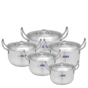 Juego de utensilios de cocina de aluminio de calidad superior de 5 piezas Delish Pots 18/20/22/26/28cm mango lateral moderno clásico para uso doméstico en restaurante - Product Image 1