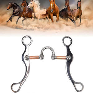 บิตฝึกม้าแบบเรียบ พร้อมดีไซน์ข้อต่อคู่เพื่อการควบคุมที่อ่อนโยนและสวมใส่สบาย สไตล์ยุโรป ใช้ได้ทุกฤดูกาล - Product Image 6