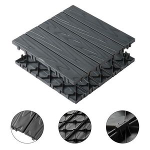 27 Pack Plastic <b>Interlocking</b> Deck <b>Tiles</b> 11.8"x11.8" Waterproof Flooring for Indoor Outdoor Patio 27 Pack 11.8"x11.8" Decking - Product Image 2