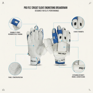 New Arrival Professional Team Club Cricket Batting <b>Gloves</b> with High Protection Padding & Breathable Palm Men's & Youth Sizes - Product Image 2