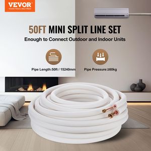 Mini linea di Modulare da 50 piedi per apparecchiature HVAC 1/4 \ "1/2" o. D tubi in rame con isolamento a triplo strato di parti di aria per il riscaldamento del refrigerante - Product Image 2