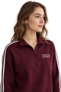 เสื้อสเวตเชิ้ตแขนยาวแบบสวมใส่สบาย ONE TEN Apparels คอซิป ¼  ทรงปกติ น้ำหนักเบา เหมาะสำหรับใส่ในฤดูหนาว - Product Image 2