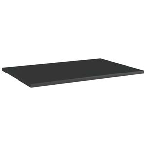 Set di 8 mensole da parete di medie dimensioni in legno ingegnerizzato, nero lucido - Product Image 2