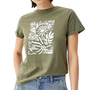 เสื้อยืดแฟชั่นผู้หญิง ระบายอากาศได้ดี ทรงครอป รับสกรีนโลโก้ ดีไซน์เรียบหรู เซ็กซี่ กระชับรูปร่าง สำหรับฤดูใบไม้ร่วง ฤดูร้อน ฤดูใบไม้ผลิ ผลิตโดย HS 2026 - Product Image 2