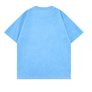 T-shirt Oversize Vintage Délavé à l'Acide, Manches Courtes, Col Rond, 220g, en Polyester/Coton, Style Streetwear, avec Logo Personnalisé sur le Devant - Product Image 3