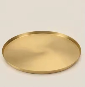 Plateau à chocolat en métal poli de qualité supérieure, plateau de service en acier inoxydable pour desserts, plateau de présentation de bonbons, utilisation sur la table de cuisine ou de salle à manger - Product Image 2