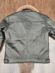 Blousons universitaires pour femmes personnalisables style fourrure, nouveau design à fermeture éclair, en cuir véritable, coupe-vent, chauffants - Product Image 5