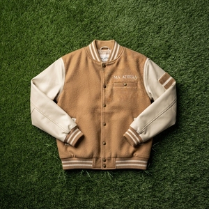 Veste pour homme MA-ATTIERA en polaire, laine et polyester, décontractée, col rabattu, logo brodé sur le devant, coupe classique, pour l'automne - Product Image 5