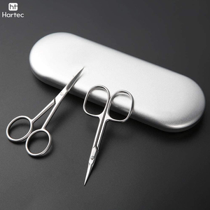 Durable & Accurate <b>Nail</b> Trimmers for Complete Salon Beauty Care <b>Kits</b> Curved Stainless Steel Manicure Scissors with Steel Handles - Product Image 5