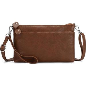 Sac à main en cuir véritable pour femme, petit sac à main avec protection RFID, sac à bandoulière compact pour téléphone et accessoires quotidiens - Product Image 1