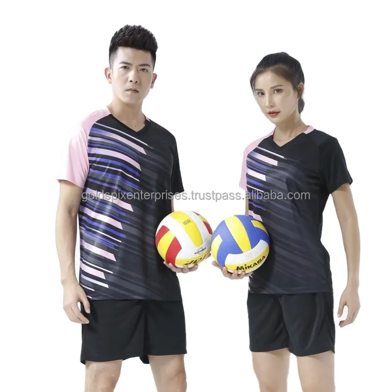 Uniforme de volley-ball nom de l'équipe personnalisé le plus vendu ensemble de volley-ball en polyester sublimé de haute qualité