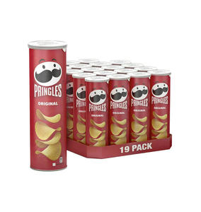 Pringles Original 165g en Boîtes Empilables - Snack Classique à Fort Rendement pour Supermarchés, Distributeurs Automatiques et Vente en Ligne - Product Image 1