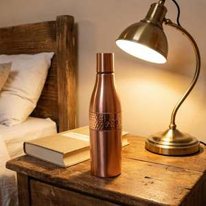 Professional Grade Pure <b>Copper</b> <b>Drinking</b> <b>Bottle</b> with Decorative Surface Premium Wellness <b>Bottle</b> for Wholesale Buyers <b>copper</b> Ware - Product Image 4
