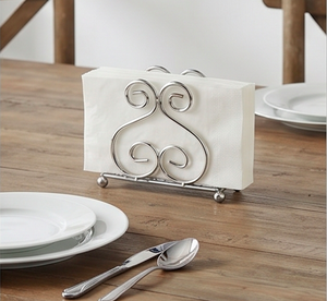 Porta Servilletas de Acero Inoxidable con Acabado Pulido Espejo, Perfecto para Uso en Mesa de Comedor y Cocina, Elegante y Organizador - Product Image 5
