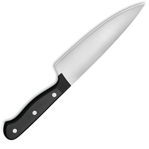 Cuchillos de Chef de Acero Inoxidable, Cuchillos de Cocina Profesionales con Mango Ergonómico Negro Remachado, Filo Afilado para Cortar Carne - Product Image 4