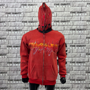 Bling hoodie full face <b>zip</b> cotton fleece oversized <b>zip</b> <b>up</b> hoodie unisex streetwear rhinestone style - Product Image 4