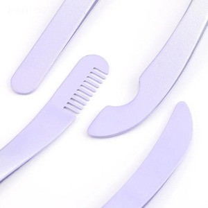 Pince à épiler pour cils 1/4 Gradient avec peigne, pointe en acier inoxydable, pince à sourcils droite 12 cm, outils de précision durables et modernes personnalisés - Product Image 3