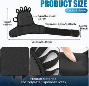 Muñequeras para Levantamiento de Pesas, Guantes de Gimnasio sin Dedos con Soporte para Muñeca, Acolchado en la Palma para Gimnasio, Fitness, Cross Training, Ciclismo - Product Image 2