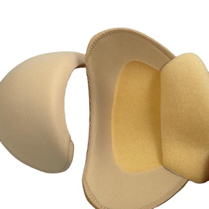 Comfortable Flexible Wholesale Soft Sponge Fashion Nude Foam Regular Full Size Skin Push-Up Fabric Sponge Foam <b>Shoulder</b> <b>Pad</b> - Product Image 2