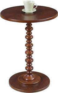 Wooden <b>Round</b> Bed <b>Side</b> <b>Table</b> End <b>Table</b>, <b>Side</b> <b>Table</b>, Night Stand <b>Table</b> for Living Room Bedroom (Brown C) - Product Image 2