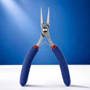 Pince à bec rond à mâchoires longues, outil de précision pour la fabrication de bijoux, en acier inoxydable, fabricant OEM ODM en gros - Product Image 1
