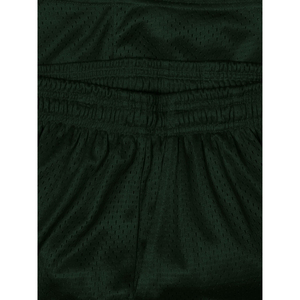 Pantalones Cortos Deportivos de Malla Verde Oscuro para Hombre, Cintura Elástica, Transpirables, Casuales, Tipo Bermuda, de Poliéster - Product Image 4