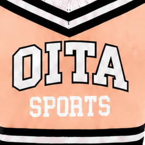 Haut court de cheerleading sans manches blanc pêche et noir pour femmes et filles, idéal pour l'entraînement d'équipe et les performances athlétiques - Product Image 5