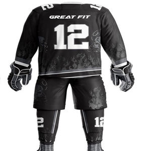 Meilleurs vêtements d'équipe sportive, uniforme de hockey sur glace 100% polyester pour l'entraînement, vente en gros, uniformes de hockey sur glace de qualité supérieure et doux pour hommes - Product Image 2