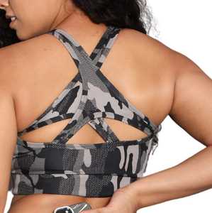 Soutien-gorge de sport pour femme Vyrra International respirant en Spandex/Nylon, dos nageur, maintien élevé, pour le yoga et l'entraînement - Product Image 4