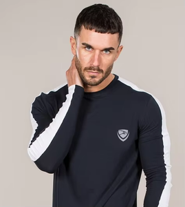 T-shirt décontracté à col rond en coton pour homme, personnalisé, doux, respirant, grande taille, pour l'entraînement quotidien - Product Image 4