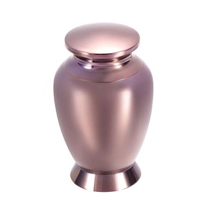 Urne décorative en métal avec couvercle, objet décoratif de table pour la maison - Product Image 4
