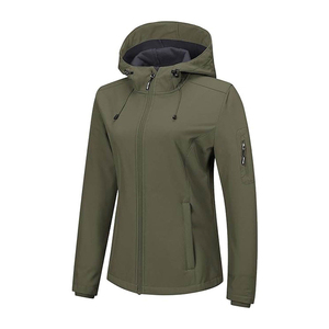 Chaqueta Ligera Impermeable y Cortavientos para Mujer, con Capucha, Forro Polar y Relleno de Algodón - Product Image 5