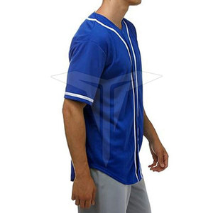 Maillot de baseball confortable et léger en polyester respirant, designs personnalisés, prix raisonnable, vêtements de sport en vente en ligne - Product Image 3