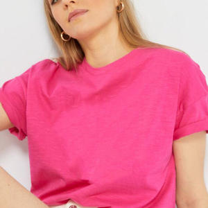 Venta Directa de Fábrica, Camiseta de Manga Corta y Cuello Redondo para Mujer, Fabricante de Primera Calidad, Camisetas para Mujer con el Mejor Material - Product Image 3