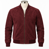 Blouson Bomber Homme Grande Taille Hiver à Logo Frontal, Fermeture Éclair Intégrale, Col Montant, Léger et Élégant – Meilleure Vente