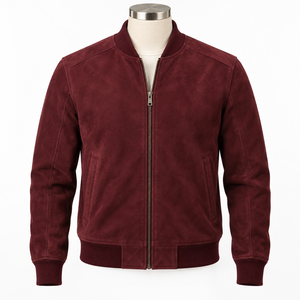 Blouson Bomber Homme Grande Taille Hiver à Logo Frontal, Fermeture Éclair Intégrale, Col Montant, Léger et Élégant – Meilleure Vente - Product Image 1