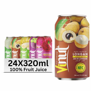 Jus de Longane VINUT 330ml, Directement de l'Usine au Vietnam, Sans Sucre, Marque Privée, Échantillon Gratuit Disponible - Product Image 1