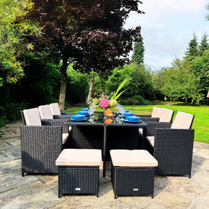 Conjunto de Comedor de Ratán PE Premium para Exteriores, Ideal para Proyectos de Resorts, Cafés y Hoteles - Product Image 4