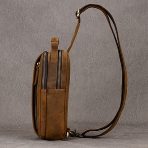 Bolso de Hombro Cruzado de Cuero Genuino con Cremallera Frontal, Estilo Moderno y Novedoso, para Uso Diario, Venta al por Mayor, de Moda, Ligero - Product Image 6