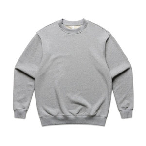 Sweat-shirt décontracté pour homme, col rond, coupe classique, 100% coton, tissu molletonné français, couleur unie, vêtement d'automne - Product Image 1