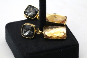 Glass <b>Hoop</b> <b>Earrings</b> with German <b>Silver</b> – Handmade Ethnic <b>Hoop</b> Jewelry for Women - Product Image 2