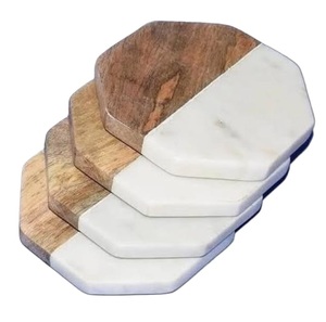 Best Selling Design Marble Coaster Stone Coaster Wood Marble Coaster Stone and Coaster Tea Place Mats At low factory Price - Product Image 1
