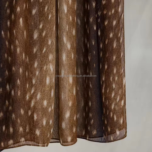 Hijab en modal de bambou Vela imprimé motif cerf, respirant et doux, tissé, pour femmes musulmanes – Collection 2026 à succès - Product Image 5