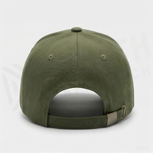 Olive Green 6-Panel <b>Baseball</b> <b>Cap</b> with Embroidered Compass Design Front Panel Unisex Casual Hat Fitted Style - Product Image 2